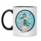 Кружка двухцветная