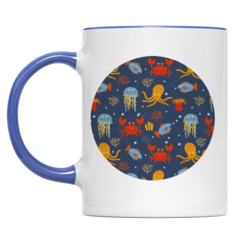 Кружка с принтом Under the sea