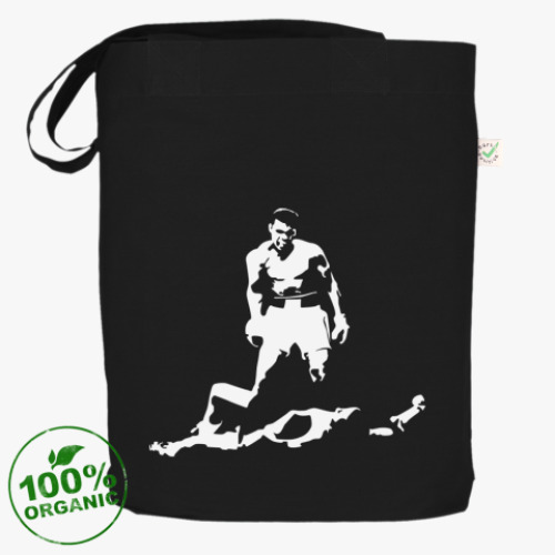 Сумка шоппер с принтом Бокс