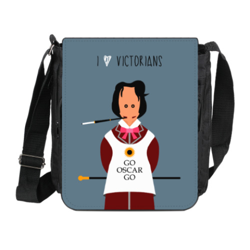 Сумка на плечо (мини-планшет) с принтом Английские писатели