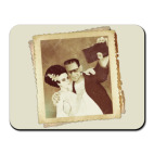 Коврик для мыши Монстр Франкенштейна и невеста