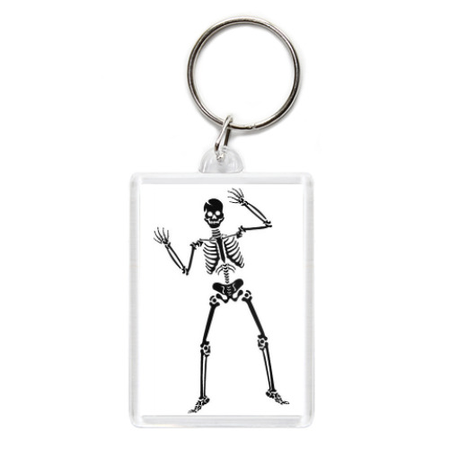 Брелок с принтом Превед скелед