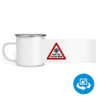 Кружка металлическая белая (круговая запечатка)