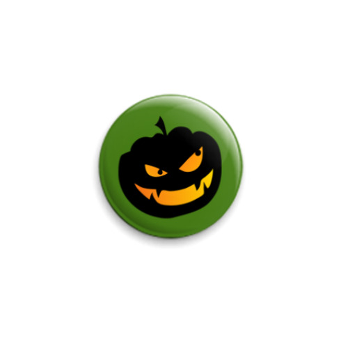 Значок 25мм с принтом Тыква