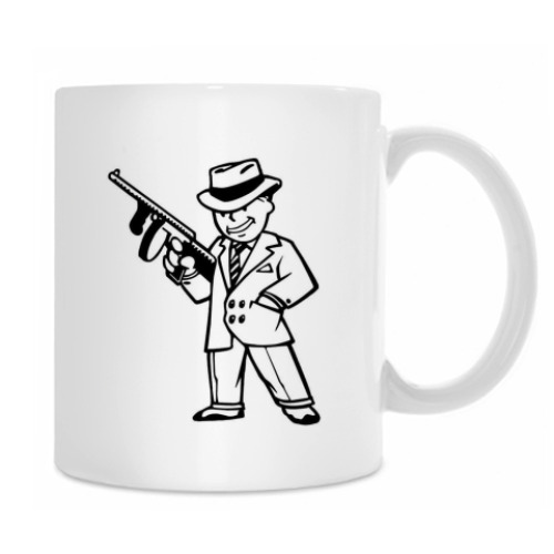 Кружка с принтом Vault boy