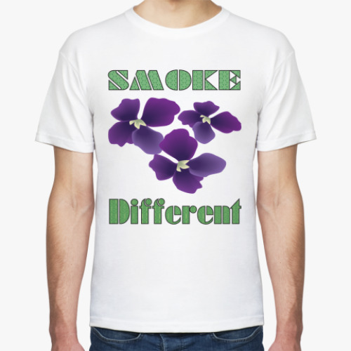 Футболка с принтом Smoke different