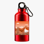 Металлическая бутылка 400 мл UV-DTF