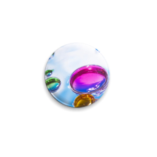 Значок 25мм с принтом Пузырики