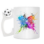 Кружка с футбольным мячиком