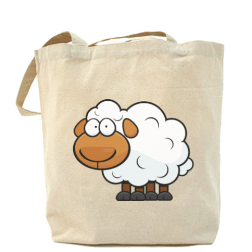 Сумка шоппер с принтом Овечка