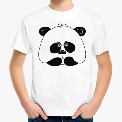 Детская футболка Грустная панда
