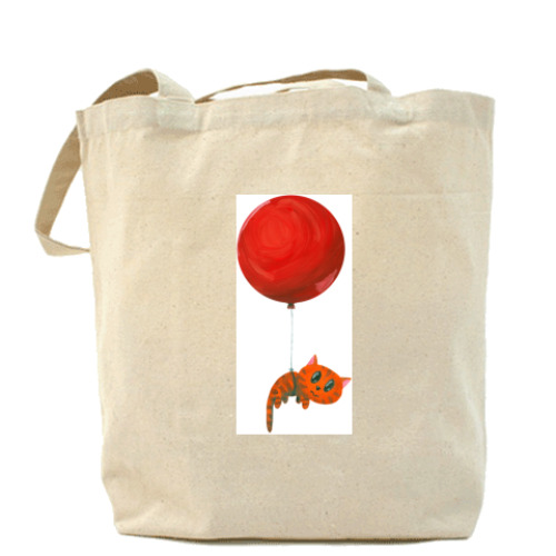 Сумка шоппер «Летящий котенок»