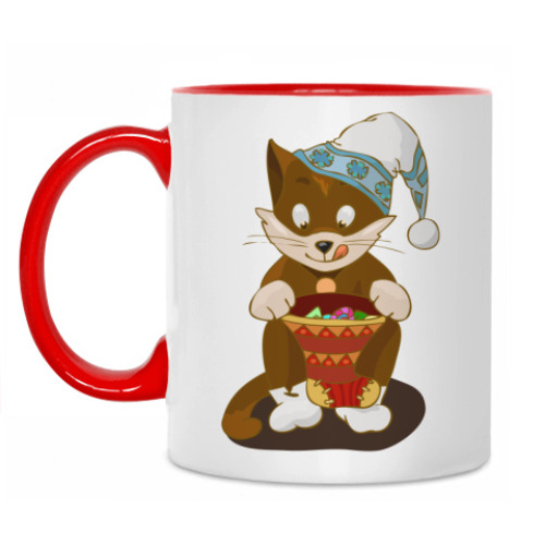 Кружка Котенок с подарком
