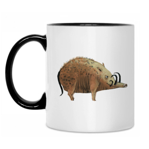 Кружка с принтом Кабан