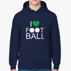 Толстовка худи Я люблю футбол