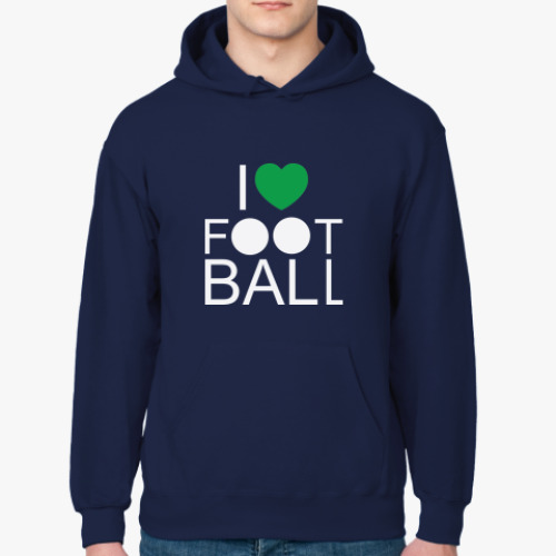 Толстовка худи Я люблю футбол