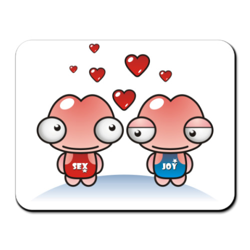 Коврик для мыши с принтом  love