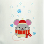 Мышь со снежинками