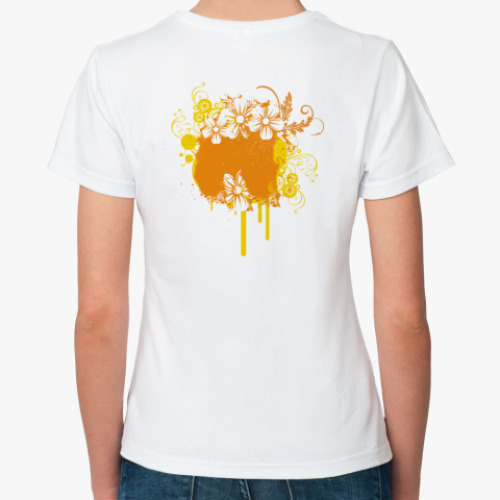 Классическая футболка с принтом  City Life