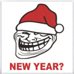 Новогодний Trollface