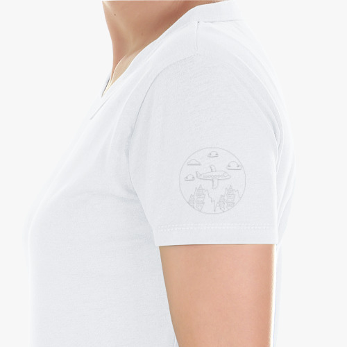 Классическая футболка с принтом Путешествие