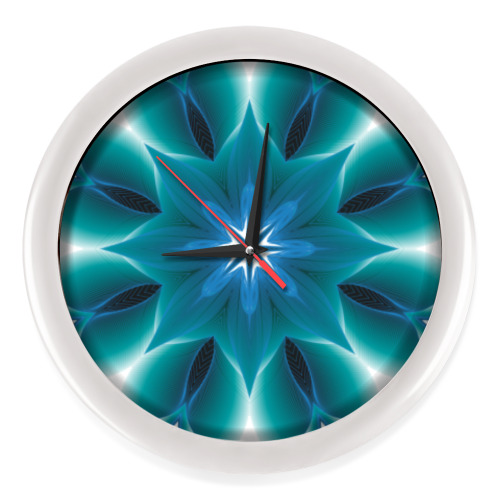 Настенные часы абстрактный рисунок мандала