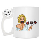 Кружка с футбольным мячиком