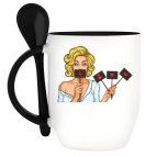 Кружка с ложкой