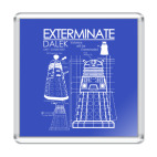 Магнит 6.5 x 6.5 см Dalek plan