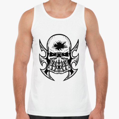 Майка с принтом Череп