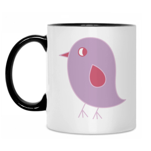 Кружка с принтом Птичка