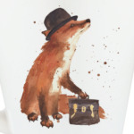 Aquarelle Busy Fox