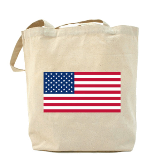 Сумка шоппер с принтом  Флаг США