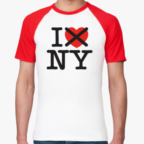 Футболка реглан Я не люблю NY