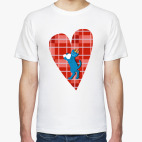 Средневековый кот на клетчатом сердце