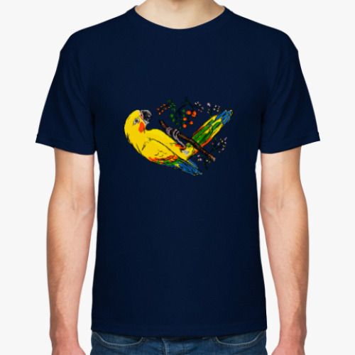 Футболка Попугай на ветке