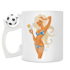 Кружка с футбольным мячиком