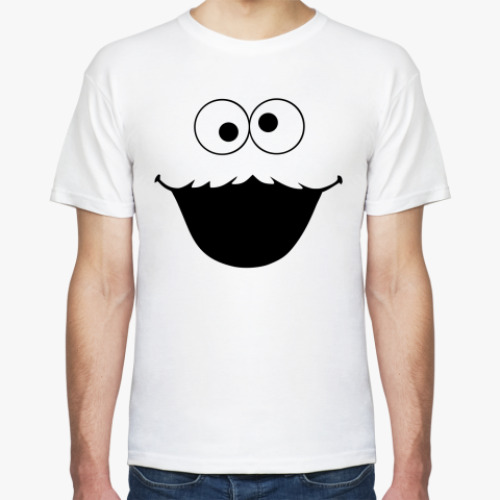 Футболка с принтом  Cookie Monster face