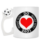 Кружка с футбольным мячиком