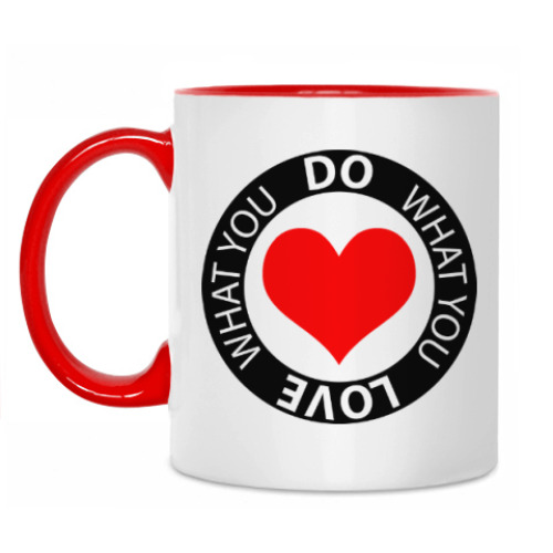 Кружка с принтом Do what you love what you do