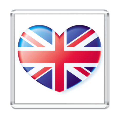 Магнит с принтом England