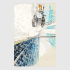 Акварельный рисунок яхты в море