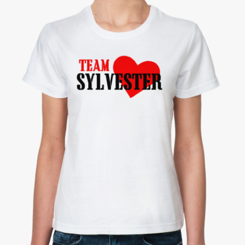Классическая футболка с принтом  Team Sue