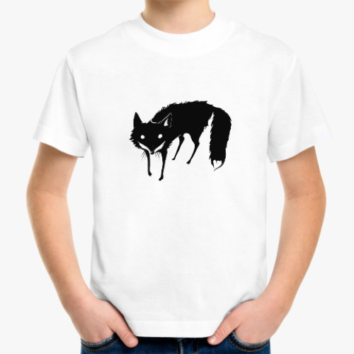 Детская футболка Чёрная лиса
