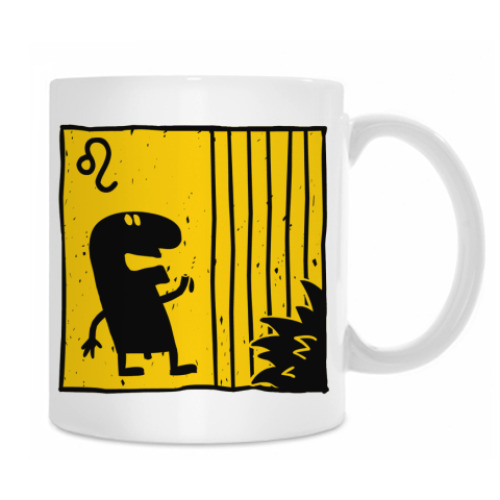 Кружка с принтом Лев