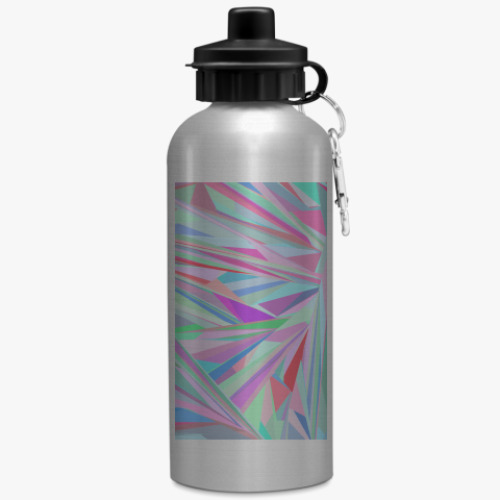 Бутылка с карабином (500 мл) с принтом Леди