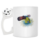 Кружка с футбольным мячиком