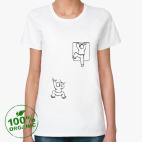 Женская футболка органик