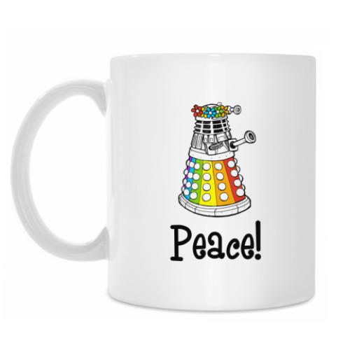 Кружка с принтом 'Радужный далек'