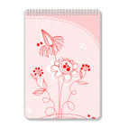 Блокнот А4 Цветы